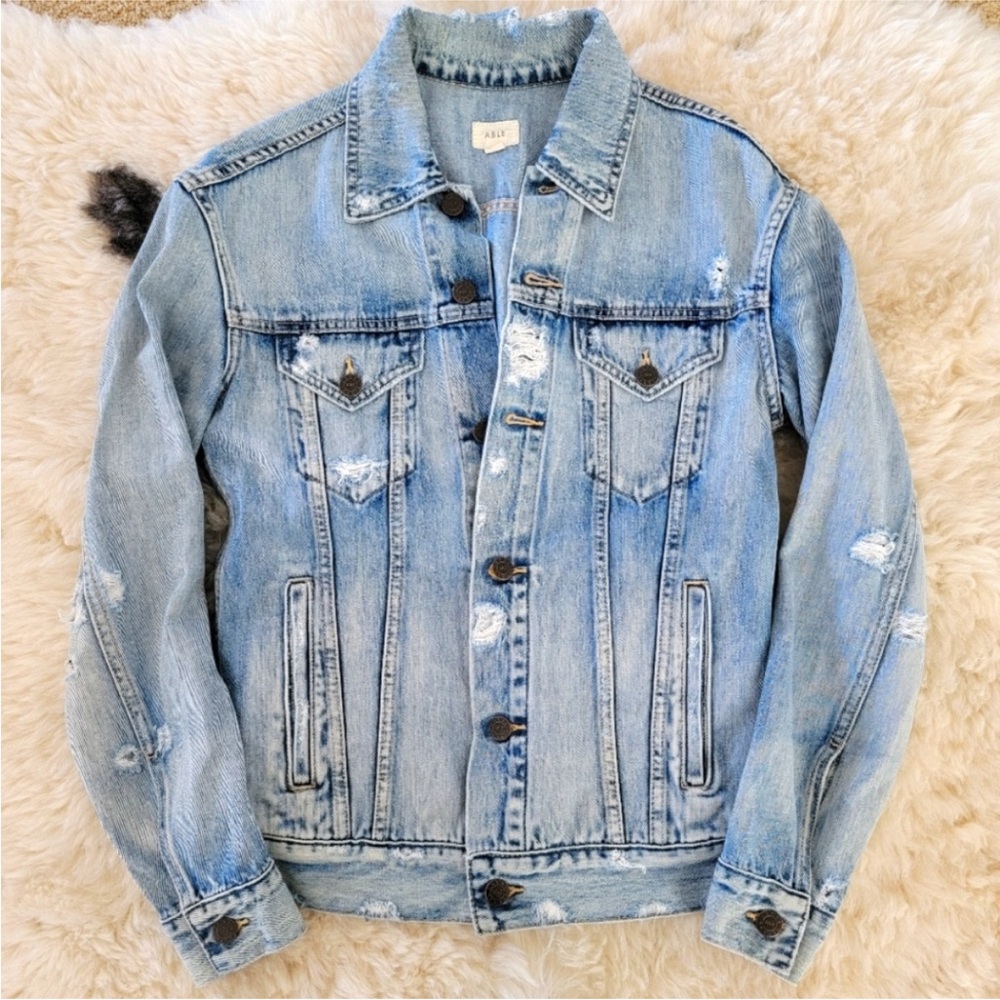 Able The Merly distressed denim Jacket